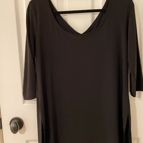 Black Sympli Tunic Size 10 V-neck Made in Canada 🇨🇦 - Picture 5 of 6